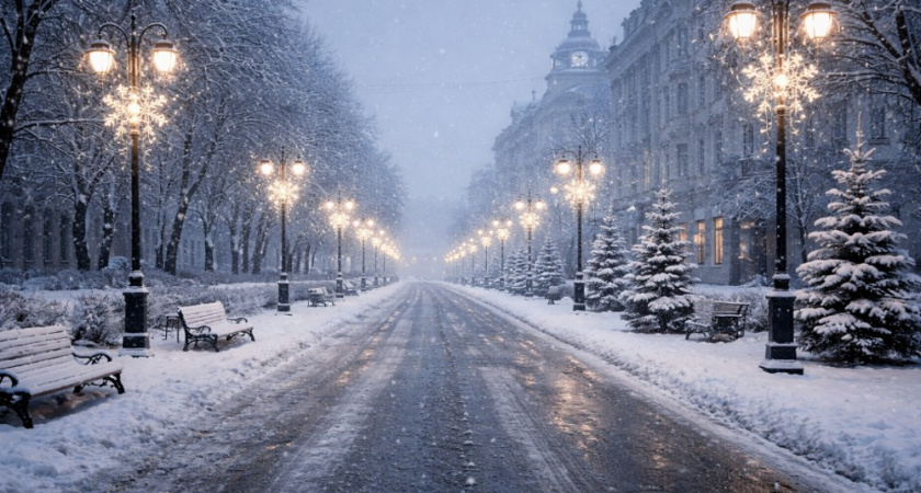 Снег и пасмурная погода ожидаются в Воронеже в пятницу 26 декабря