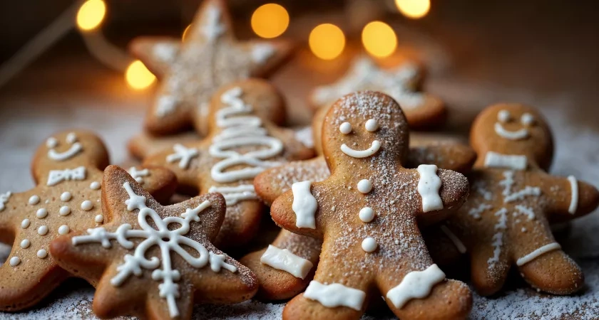 Аромат, который собирает семью за столом: классическое рождественское печенье с имбирем и какао