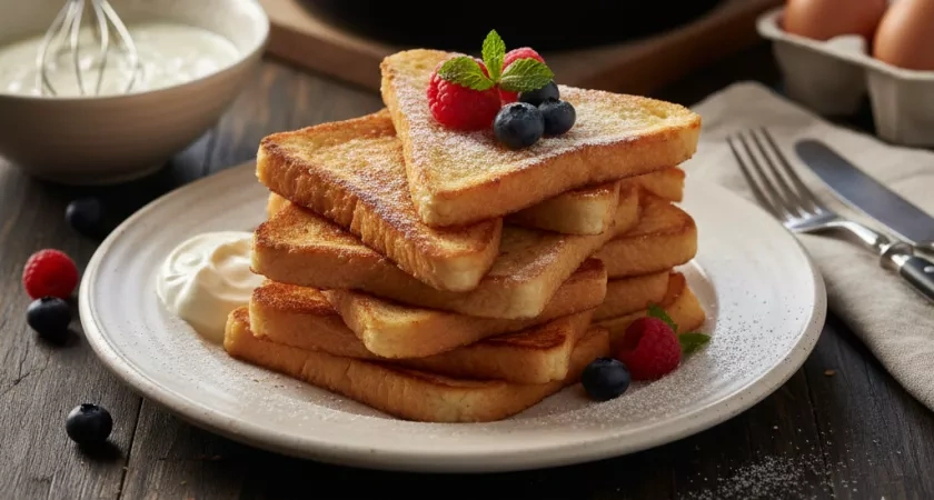 Гренки готовлю только так: вместо молока в яйца добавляю другой продукт и получается интересный вкус