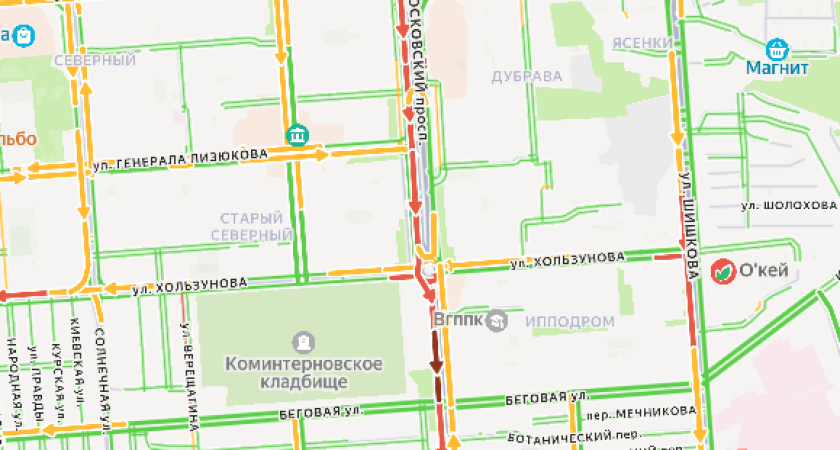 От Лизюкова до Патриотов: воронежцы сообщают о масштабных пробках в первый день после праздников