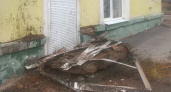 В Воронеже рухнул балкон ветхого дома 