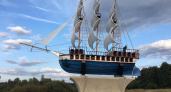Под Воронежем установили второй макет петровского корабля «Меркурий»