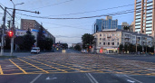 Вторая вафельная разметка появилась на перекрестке в центре Воронежа