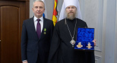 Митрополит Воронежский Леонтий наградил Сергея Трухачева высокой епархиальной наградой
