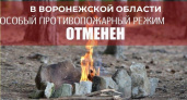 В Воронежской области сняли особый противопожарный режим