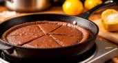 Никакой духовки и миксера: шоколадный пирог в сковороде — как настоящий торт, но проще простого