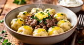 Готовлю вкуснейшие галушки с мясом, когда нет времени стоять у плиты — 30 минут, и ужин подан