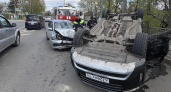 Два автомобиля столкнулись на Донской в Воронеже 2 мая 2026 года