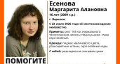 Воронежские волонтёры разыскивают 16-летнюю Маргариту Есенову