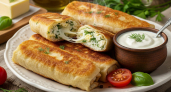 Жарю ленивое «Хачапури» за 15 минут: любимый вкус без возни с тестом — просто заверните в лаваш и на сковороду