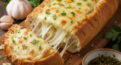 Беру лишь чеснок, хлеб и сыр, а закуска получается вкуснее пиццы: съедают подчистую за считанные минуты