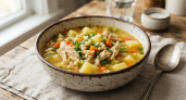 Готовлю сытный суп «Затируха» — быстрее и вкуснее домашней лапши: аромат на весь дом, семья просит снова и снова