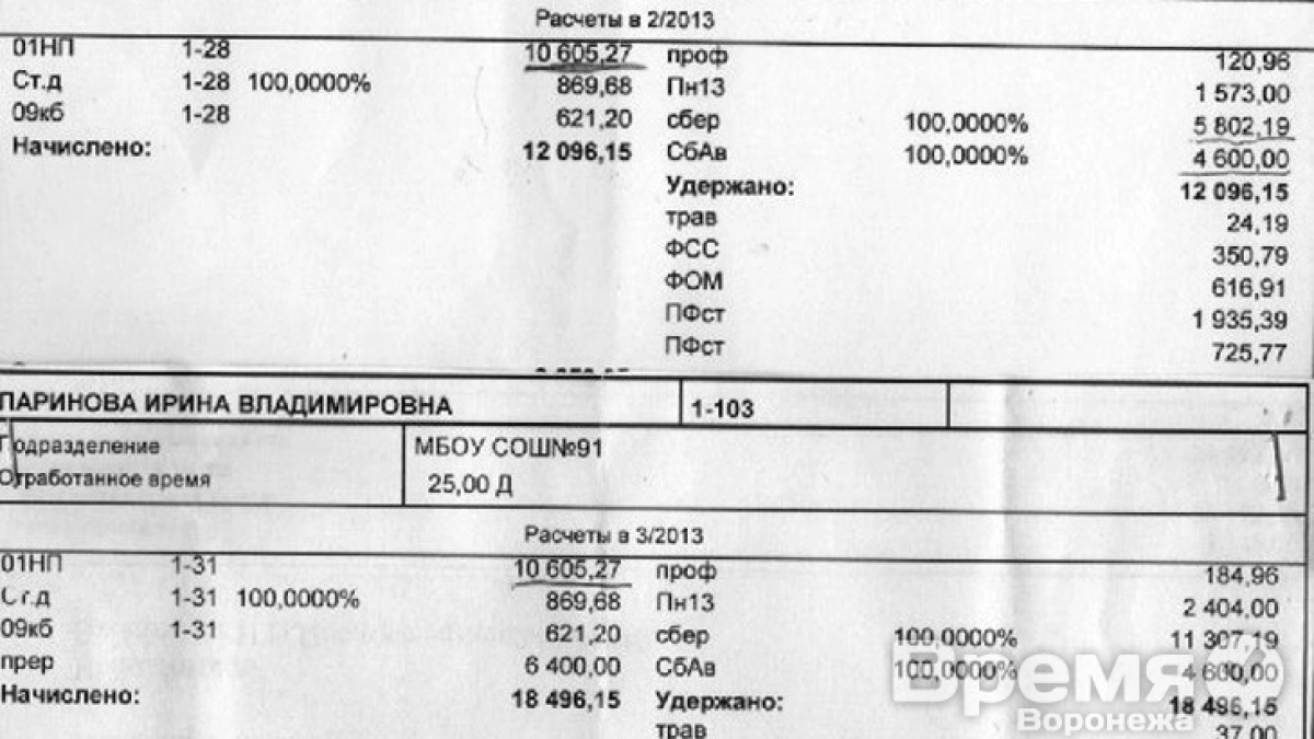 Воронежские учителя показали президенту Владимиру Путину свою низкую зарплату