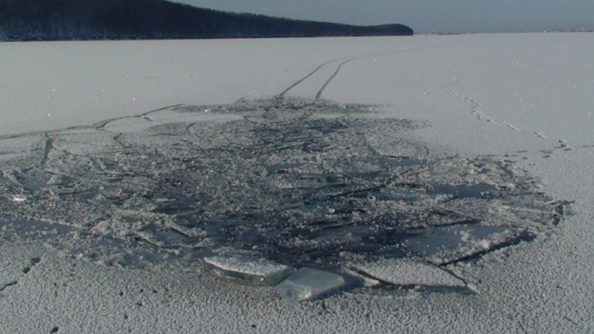 Воронежцы вытащили женщину, провалившуюся под лед у "Гото Предестинации"