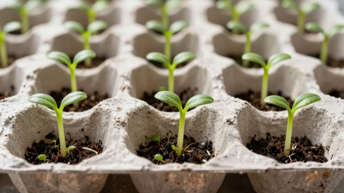 Выращиваю рассаду в коробках из-под яиц: растет как на дрожжах. Экономлю на лотках, а урожай собираю ведрами