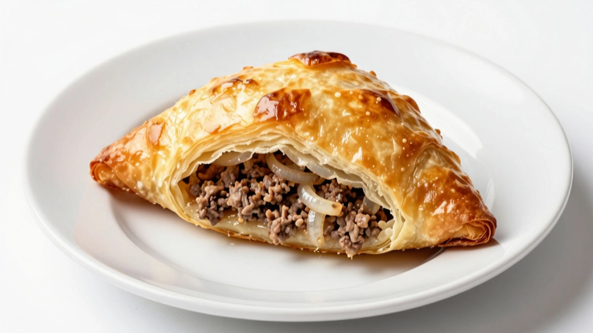 Ленивая самса из слоеного теста: проще некуда, а начинка тает во рту