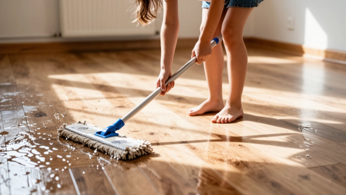 Пол после мытья липкий и в разводах: 4 ошибки, которые мы все совершаем, и как их исправить