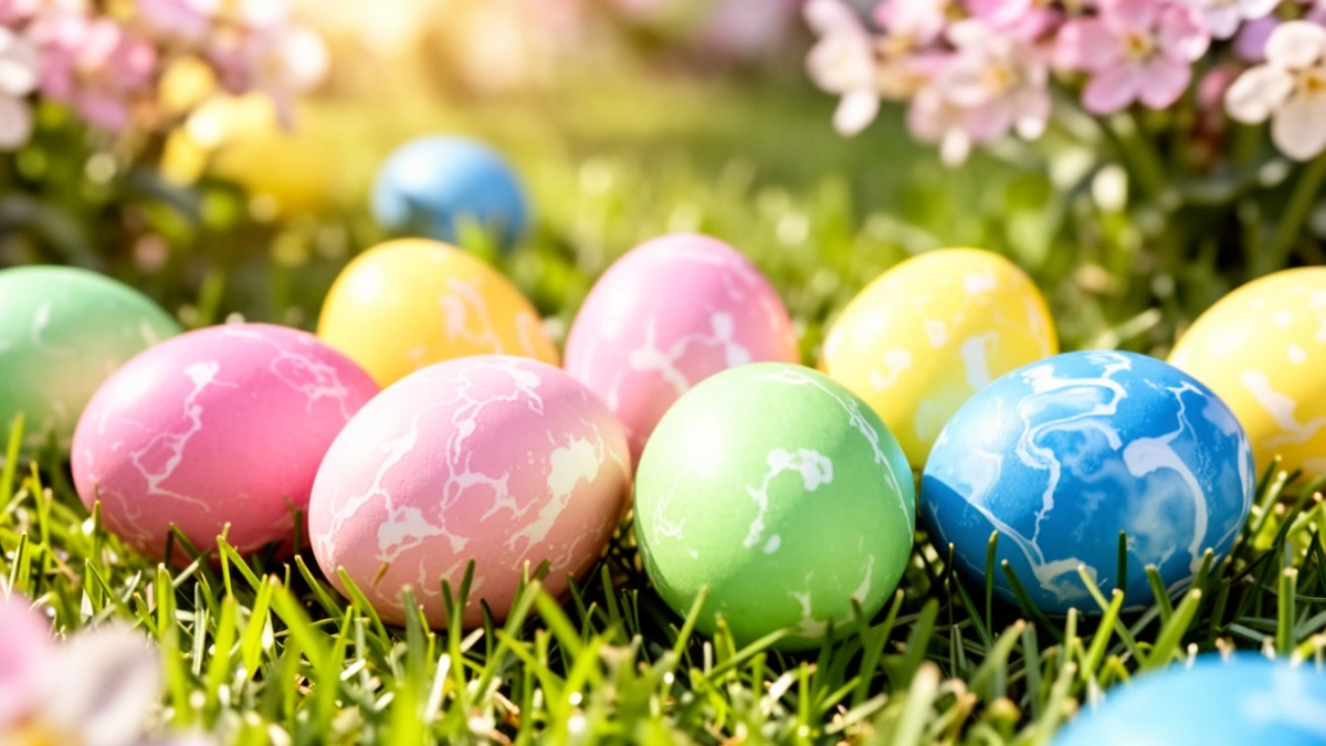 Сказочно красивые яйца на Пасху: мраморный окрас за 10 минут — этот продукт есть у всех