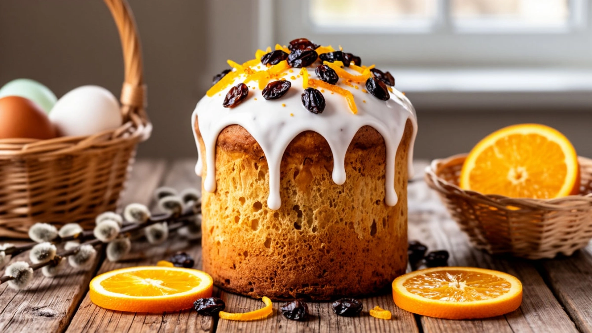 Этот кулич пахнет апельсином и тает во рту: рыхлый, влажный, с золотистой корочкой — 300 г творога, цедра и никакой возни с дрожжами