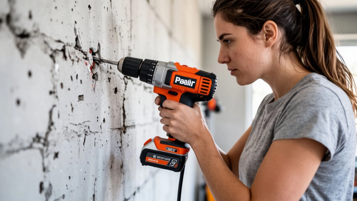 Бур дымится, запах паленого, а отверстия нет: что я делала, когда встретила арматуру в стене