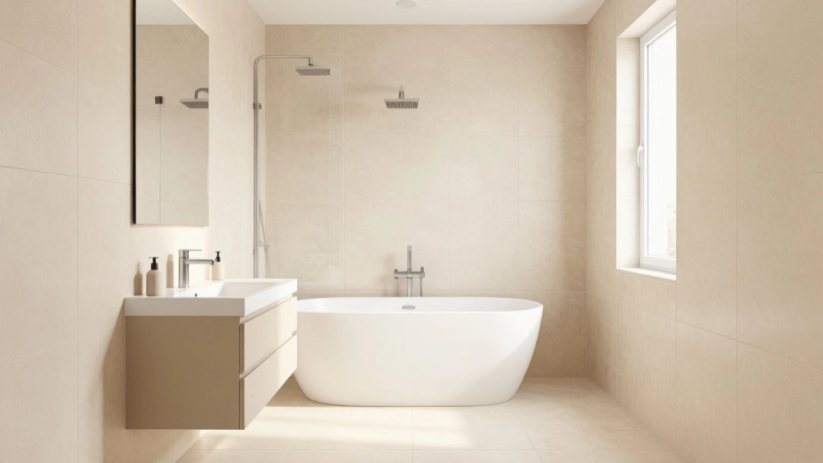 Дорогой интерьер — это не про узоры: тихая роскошь в интерьере — почему дизайнеры выбирают однотонную плитку 