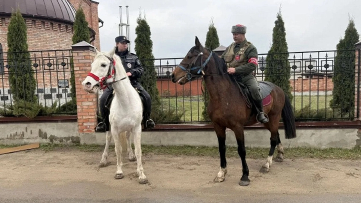 В Воронеже началось совместные рейды полиции с конной казачьей дружиной