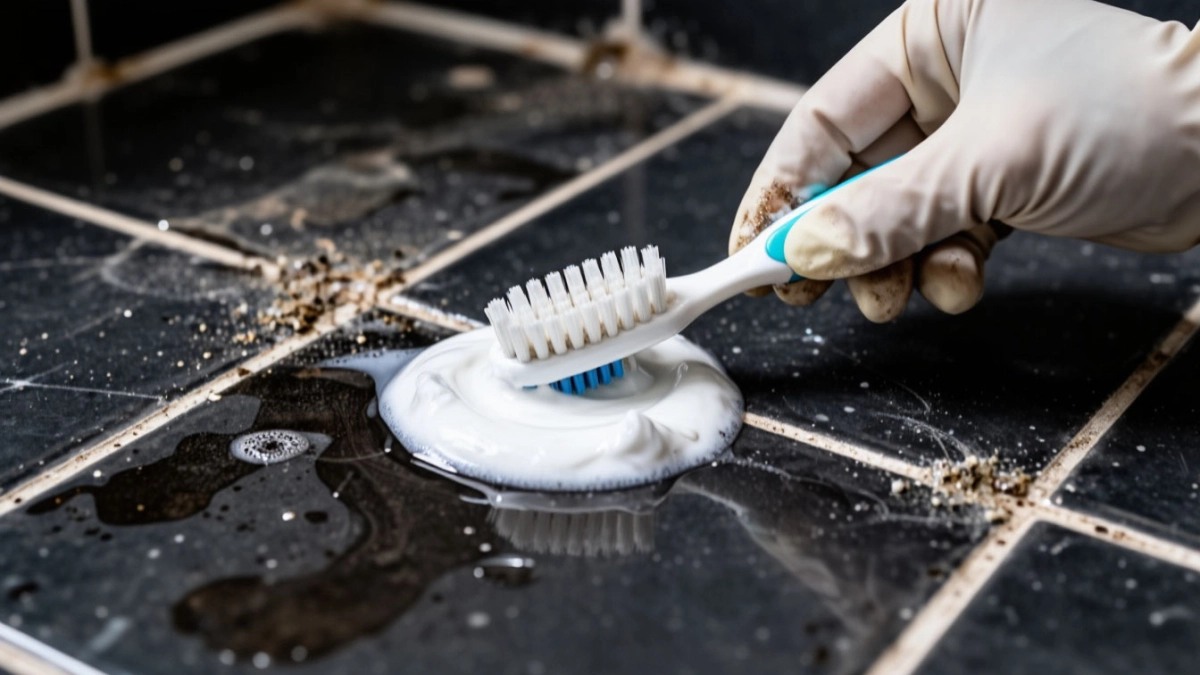 Грязные швы в ванной: 2 ингредиента, 5 минут — и плитка как новая