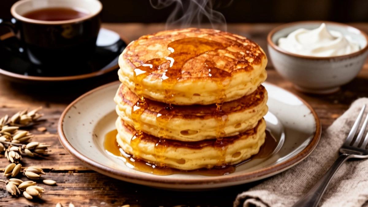 Чтобы оладьи были высокими и не впитывали масло: оставляю тесто на 15 минут и смачиваю ложку водой — делюсь семейными секретами