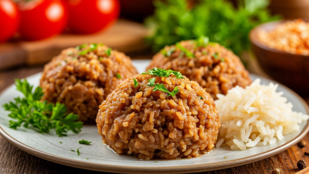 Ёжики из фарша с рисом в ароматной заливке: не надо отдельно варить гарнир — всё уже внутри
