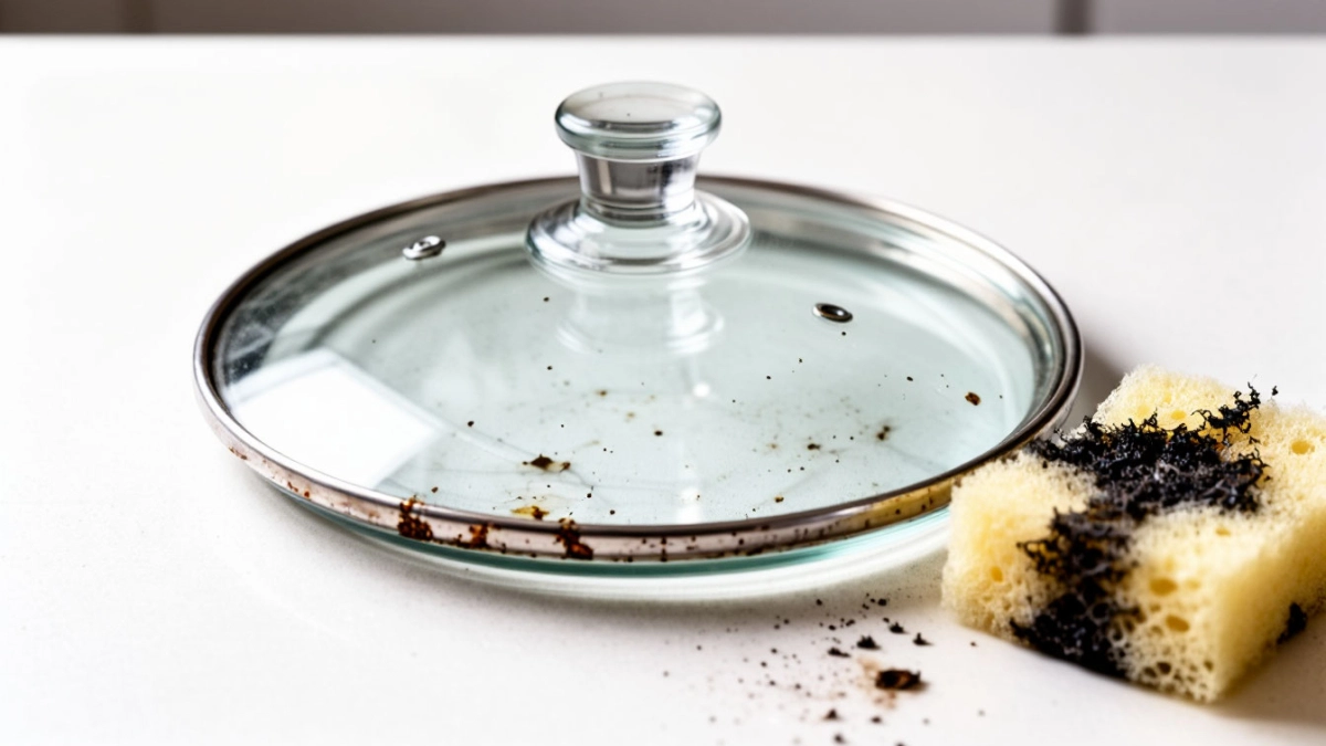 Оказывается, очистить стеклянную крышку от жира под ободком очень просто: больше не покупаю дорогие средства для чистки — делюсь лайфхаком