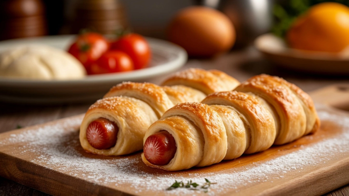 Беру кефир и дрожжи — и пеку сосиски в тесте, как из маминой тетрадки: мягко, сочно и просто