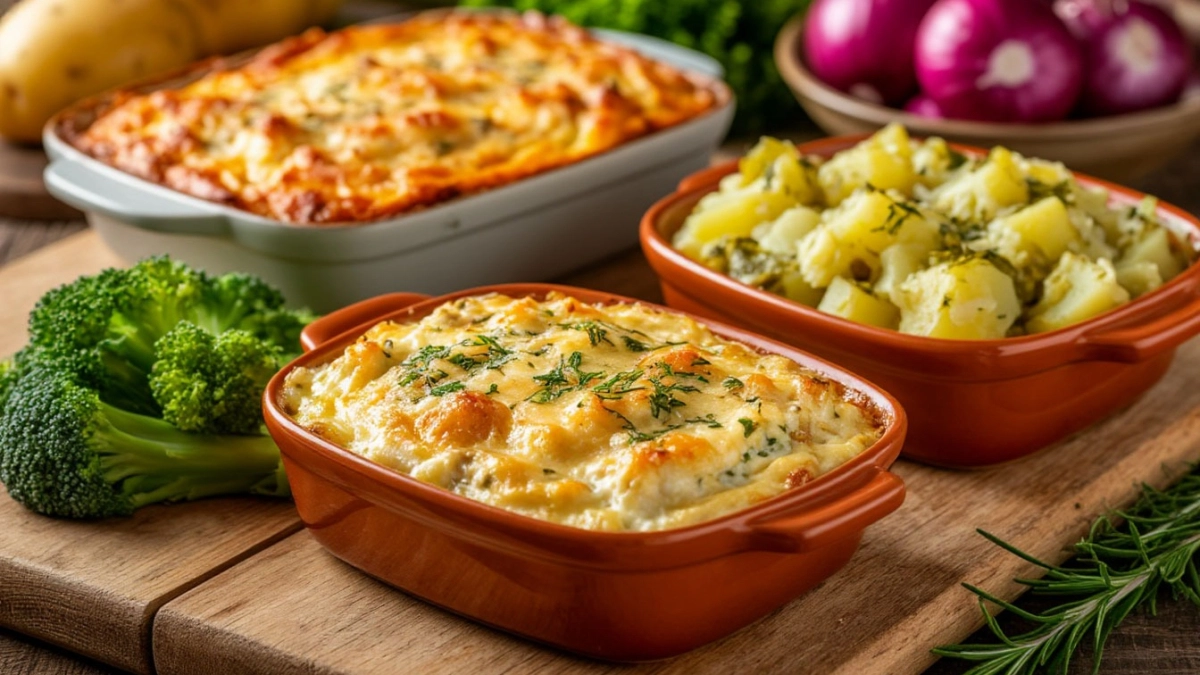 Завтрак, обед, ужин — 3 запеканки в одной подборке: с творогом, картошкой и капустой