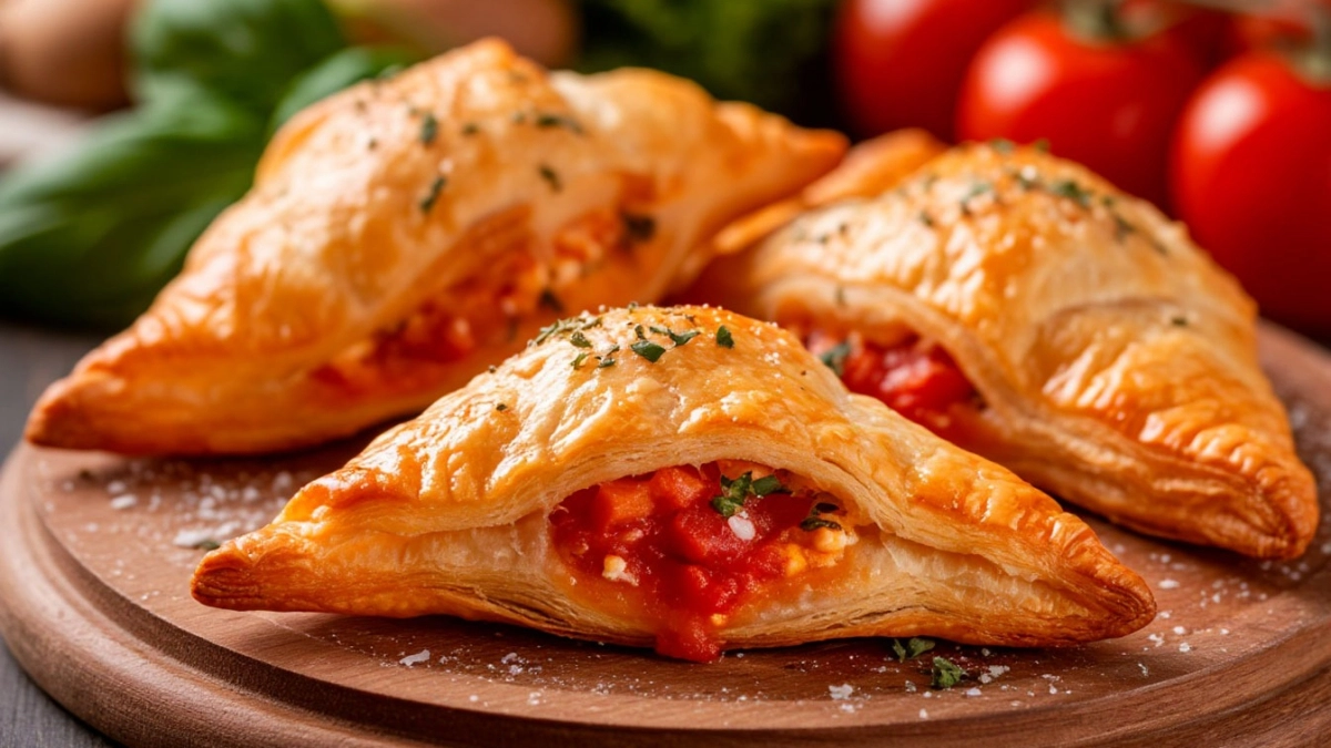 Конвертики из слоёного теста пеку вместо пиццы — начинка просто бомба, а готовятся за пару минут