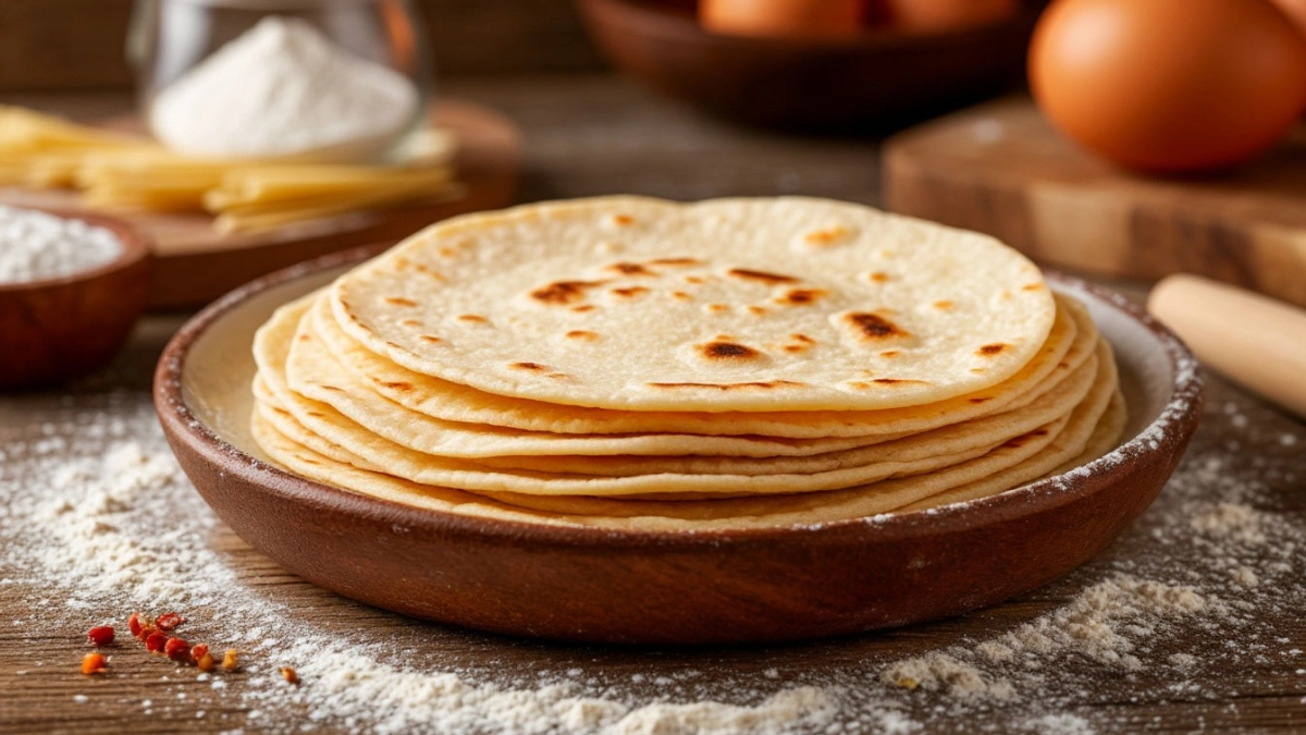 Завариваю муку кипятком: тонкие лепёшки готовы через 7 минут — ни яиц, ни дрожжей