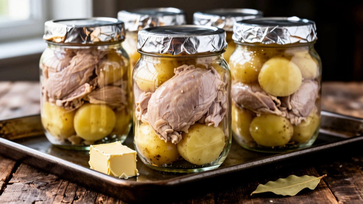 Дешевле и вкуснее, чем в печи: как я готовлю картошку с окорочками в литровых банках — храню прямо в холодильнике