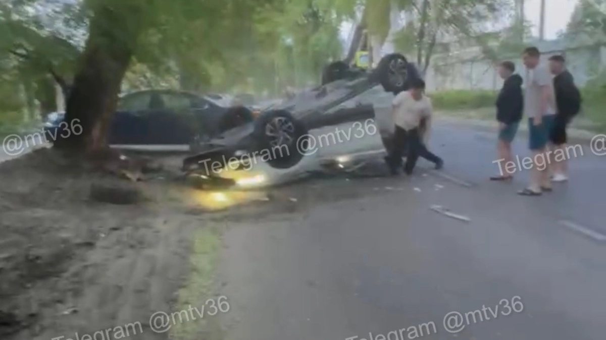 В Воронеже в жестком ДТП с перевертышем пострадали девушка и ребенок