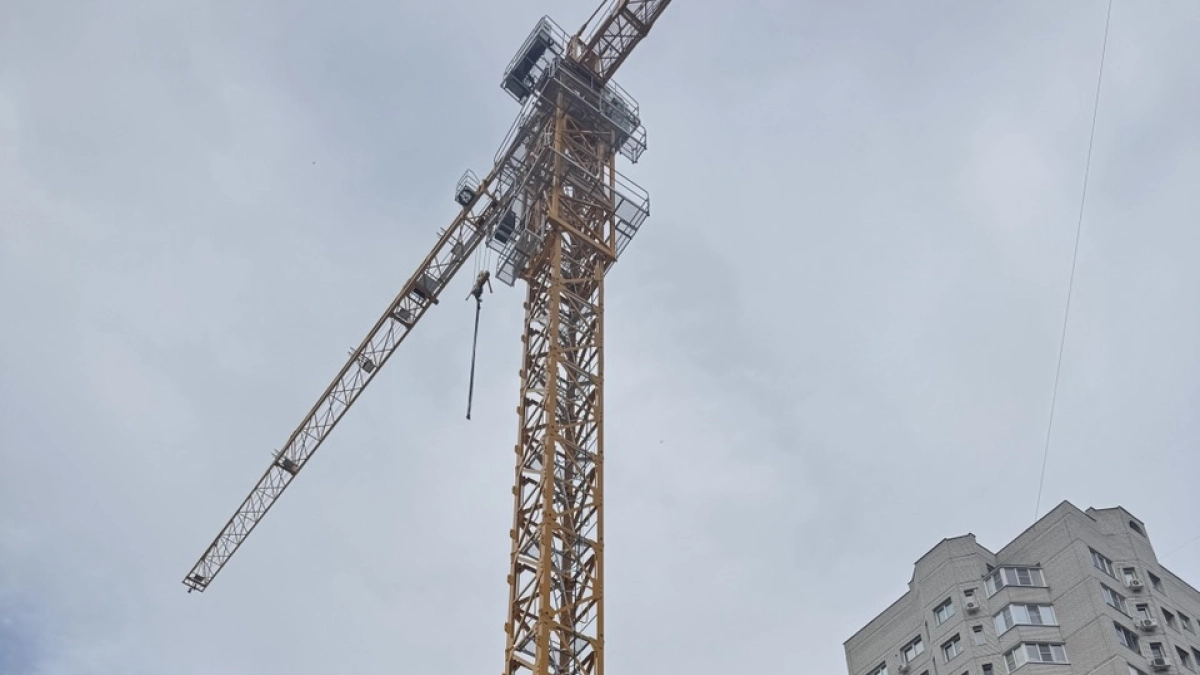 В Воронеже приставы опечатали башенный кран на стройке у Владимира Невского
