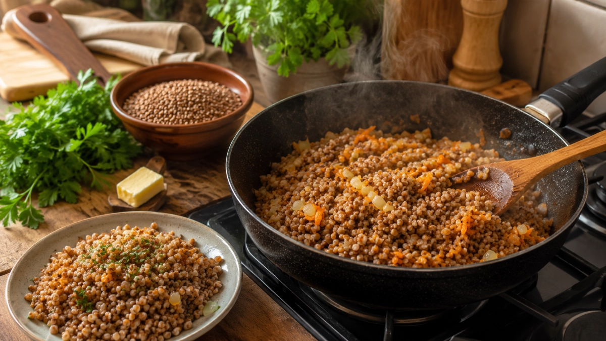 Теперь гречку готовлю только так: получается вкусно даже без мяса