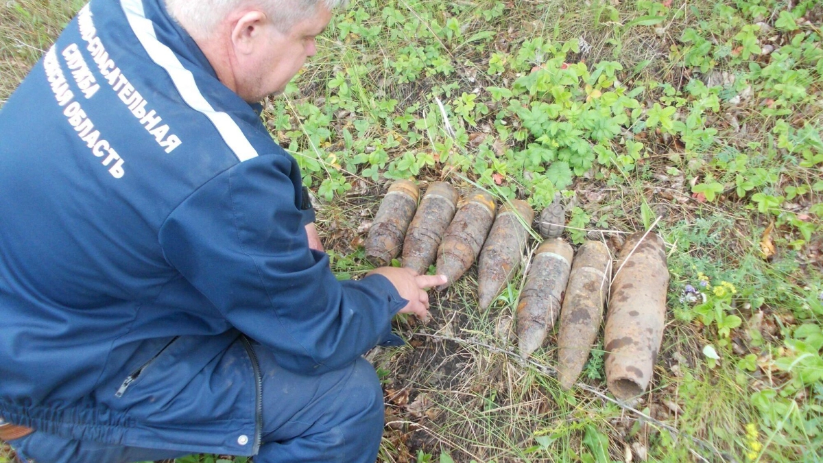 Под Воронежем уничтожили 9 снарядов времен войны