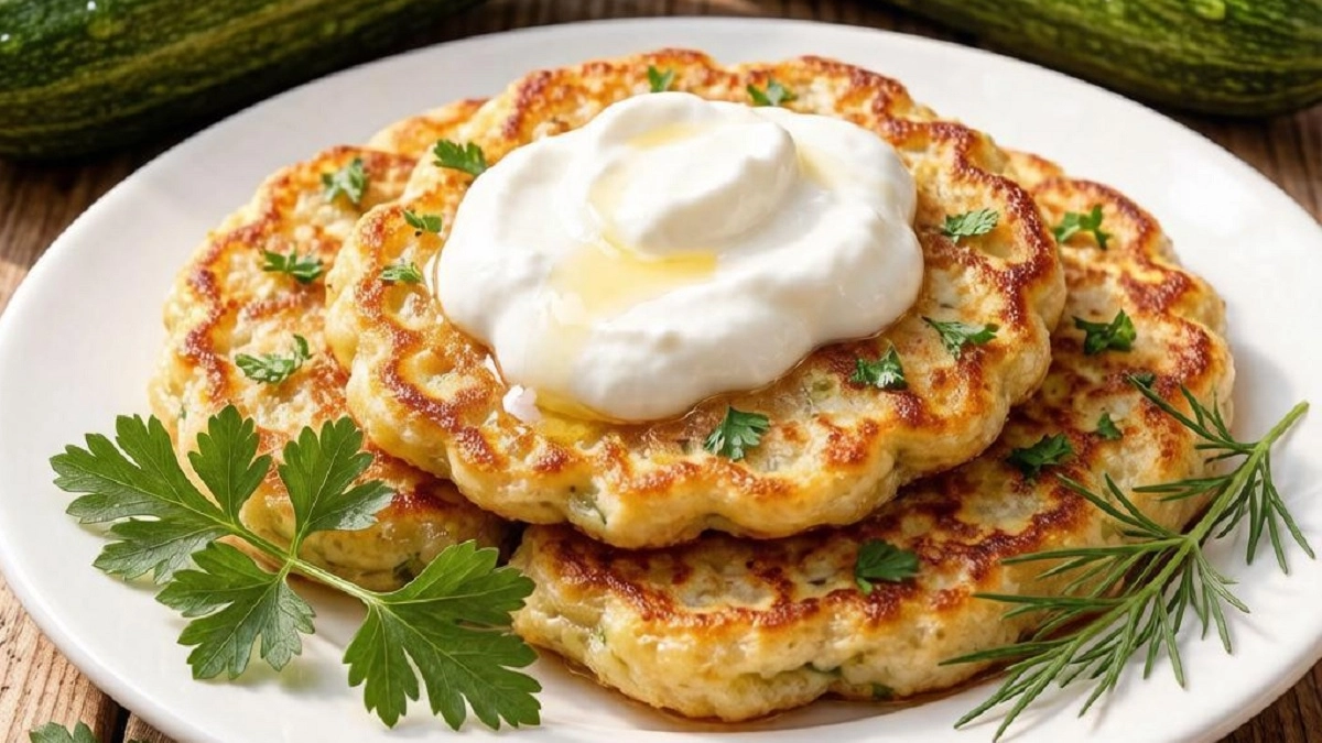 Просто лью кефир в тертые кабачки: подаю на завтрак чертовски вкусные пышки — толстые, сочные и не опадают