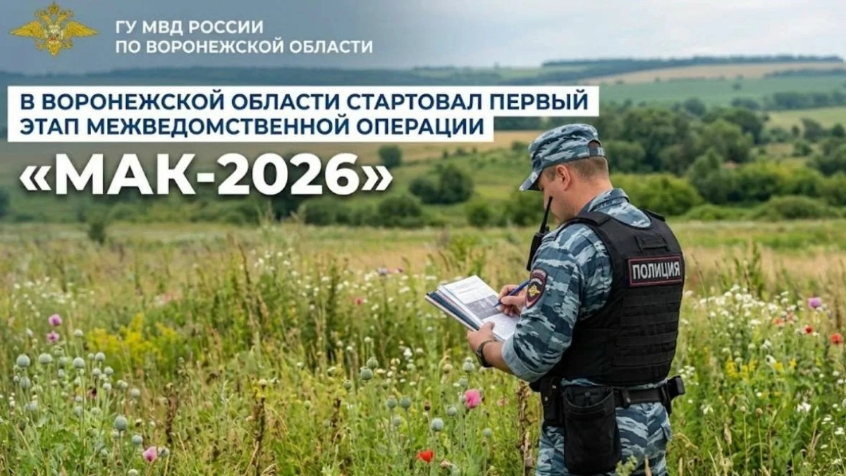 В Воронежской области стартует операция «Мак-2026»