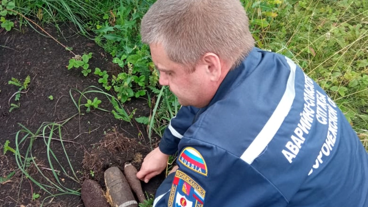 В Воронежской области уничтожили 15 боеприпасов времён войны