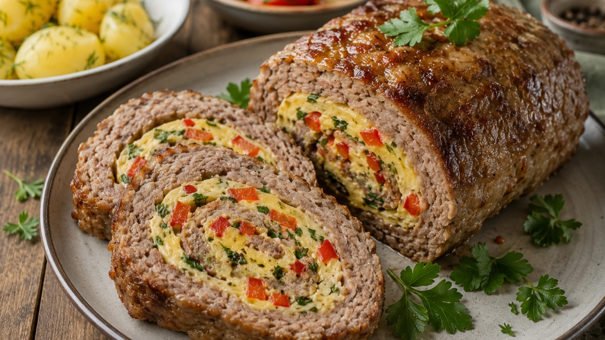 Мясной рулет из фарша с яйцами: простой рецепт для праздничного стола
