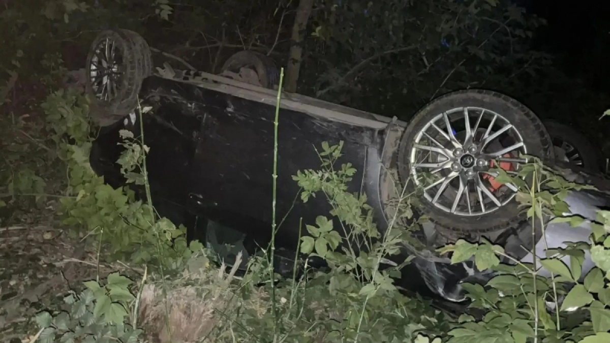 В Лискинском районе водитель без прав опрокинул Toyota Camry и попал в больницу