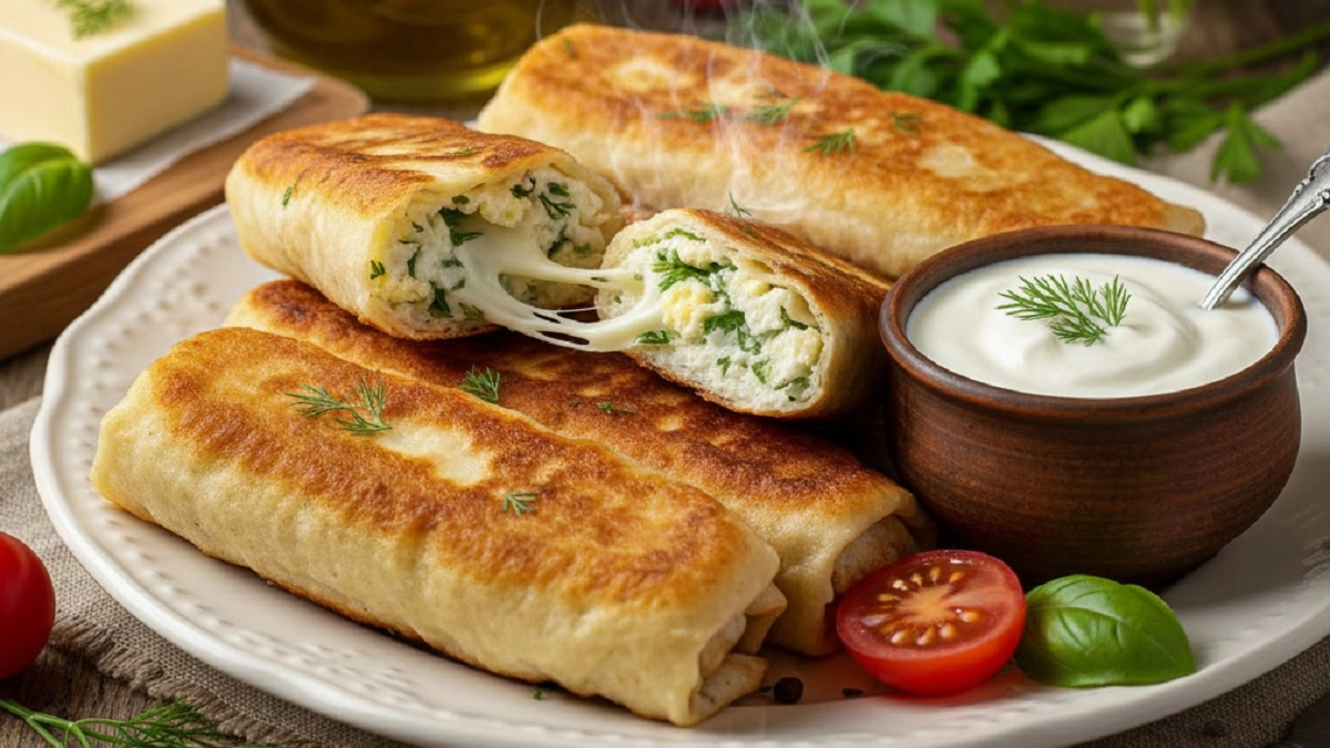 Жарю ленивое «Хачапури» за 15 минут: любимый вкус без возни с тестом — просто заверните в лаваш и на сковороду