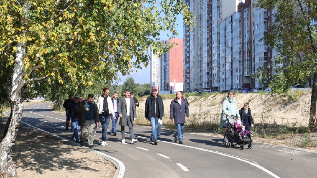 Набережную Артамонова в Воронеже осмотрели после благоустройства