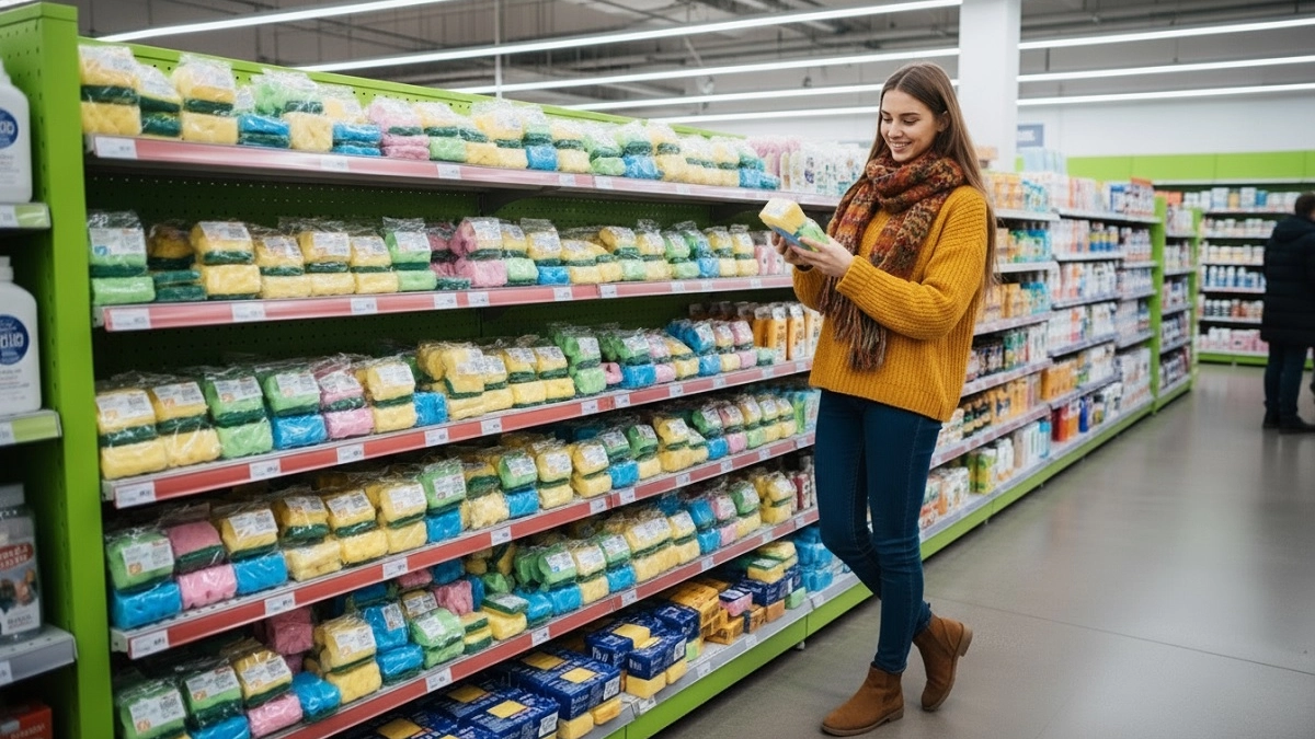 Скупаю в Fix Price губки для посуды пачками и режу на кусочки: 10 переделок — и поролон пашет по дому и на даче