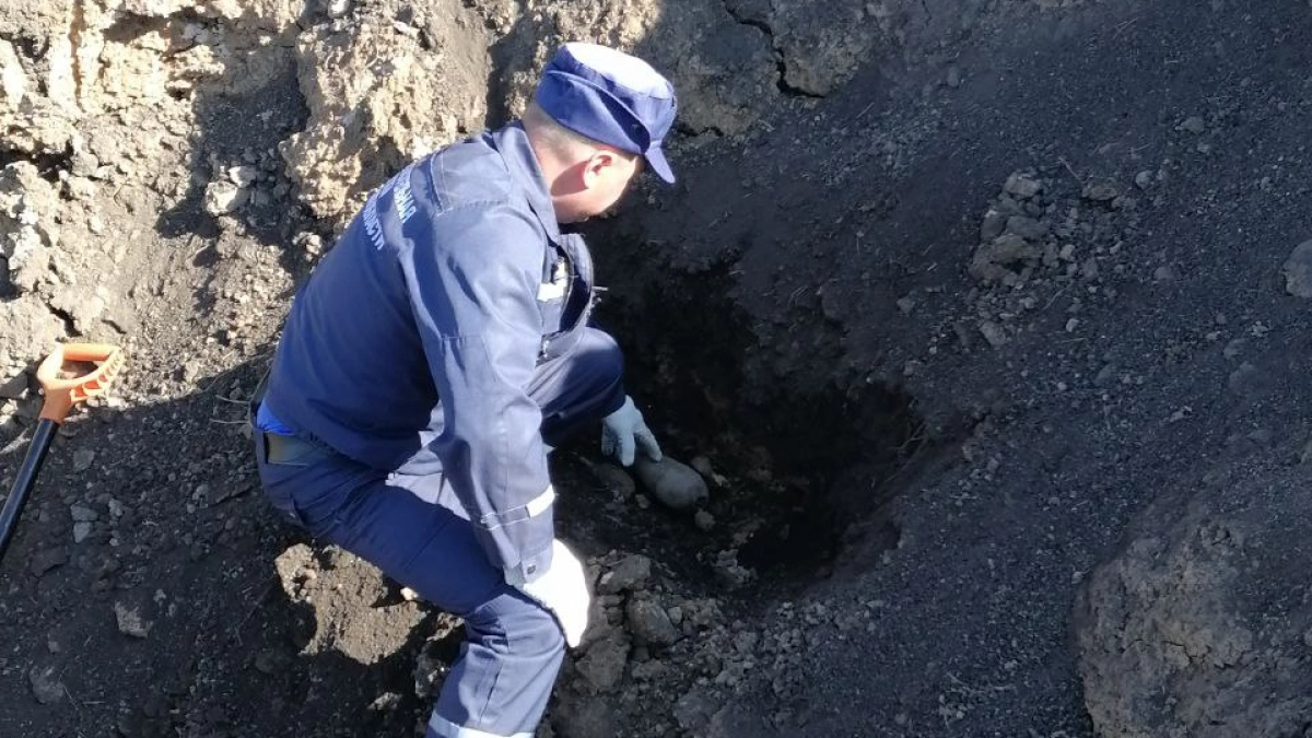 В Воронежской области уничтожили гранату времён ВОВ