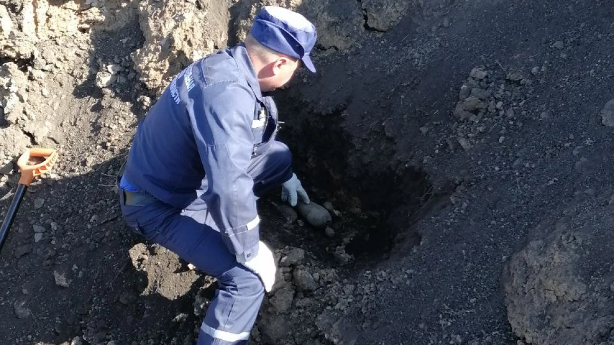 В Воронеже уничтожили артиллерийский снаряд времён ВОВ