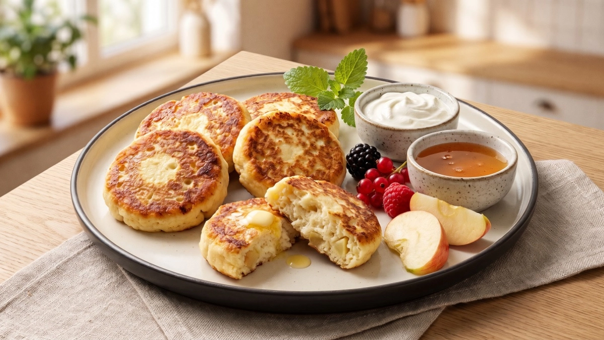 Надоевшие сырники в прошлом — беру кефир, яблоки и жарю пышные творожники: готовятся проще, а аромат на весь дом